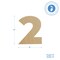 Wooden Number 2, 12 inch or 8 inch, Unfinished Large Wood Numbers for Crafts | Woodpeckers